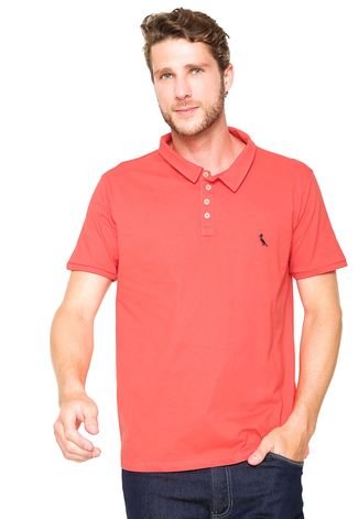 Camisa Polo Reserva Botões Vermelha