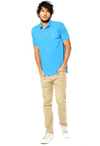 Camisa Polo Aleatory Lisa Golf Azul