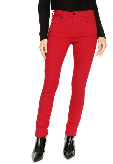 Calça Sarja Calvin Klein Jeans Skinny Color Vermelha - Marca Calvin Klein Jeans