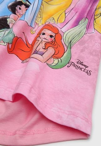 Camiseta Kamylus Infantil Princesas Rosa