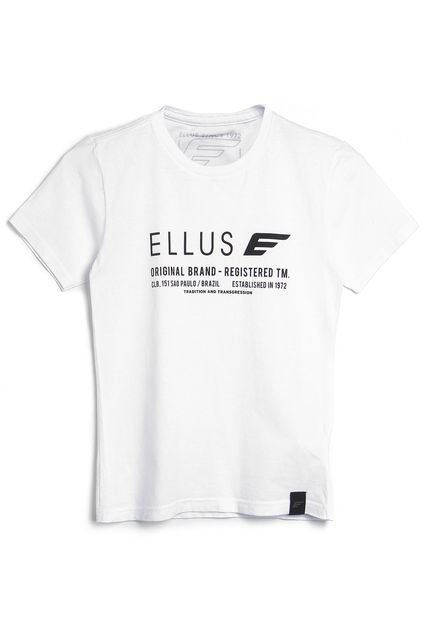 Camiseta Ellus Kids Menino Escrita Branca - Marca Ellus Kids