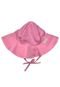 Chapéu Infantil de proteção Solar FPU 50  Rosa liso - Marca Ecoeplay