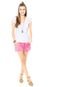 Short Jeans Redley Acid Rosa - Marca Redley