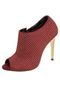 Ankle Boot Cecconello Hotfix Salto Metalizado Vinho - Marca Cecconello