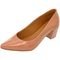 Sapato Scarpin Donatella Shoes Bico Fino Confort Nude Verniz - Marca Monte Shoes