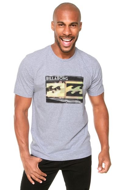 Camiseta Billabong Double Cinza - Marca Billabong