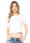 Blusa Anna Flynn Cropped Basic Branca - Marca Anna Flynn