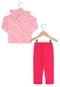 Conjunto Kyly Longo Pesado Menina Rosa - Marca Kyly