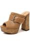 Tamanco Salto Alto Damannu Shoes Lory Castor - Marca Damannu Shoes