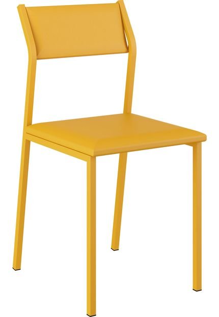 Kit 2 Cadeiras 1709 Napa Móveis Carraro Amarelo - Marca Móveis Carraro