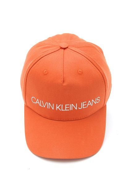 Boné Calvin Klein Lettering Laranja - Marca Calvin Klein