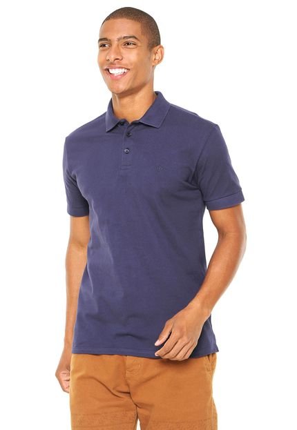 Camisa Polo Forum Logo Azul - Marca Forum