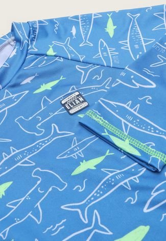 Camiseta Infantil Elian Shark Azul