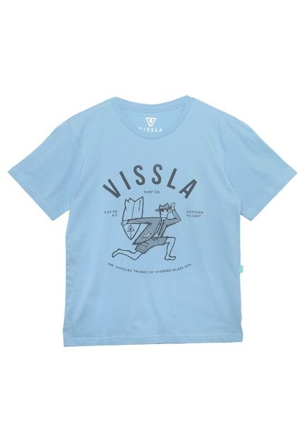 Camiseta Vissla Juvenil Glass Off Azul - Marca Vissla