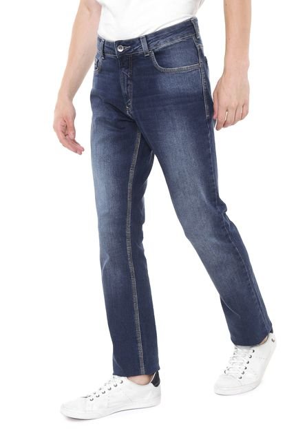Calça Jeans Calvin Klein Reta Estonada Azul - Marca Calvin Klein