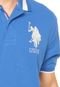 Camisa Polo U.S. Polo Bordado Azul - Marca U.S. Polo