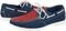 DockSider Casual Cadarço Sapatotop Shoes Confortável Vermelho/Azul - Marca Sapatotop Shoes
