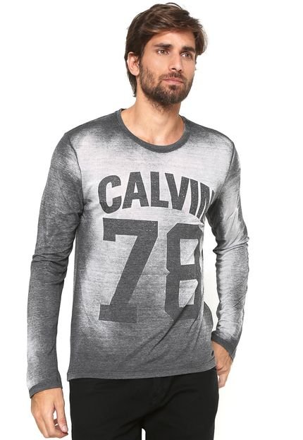 Camiseta Calvin Klein Jeans Logo Cinza - Marca Calvin Klein Jeans