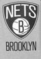Regata New Era Logo Brooklin Nets Cinza - Marca New Era