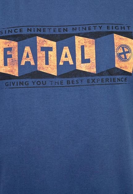 Camiseta Fatal Since Azul - Marca Fatal Surf
