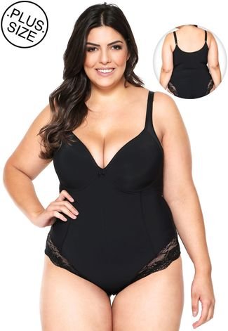 Body Modelador Dilady com Bojo Preto - Compre Agora