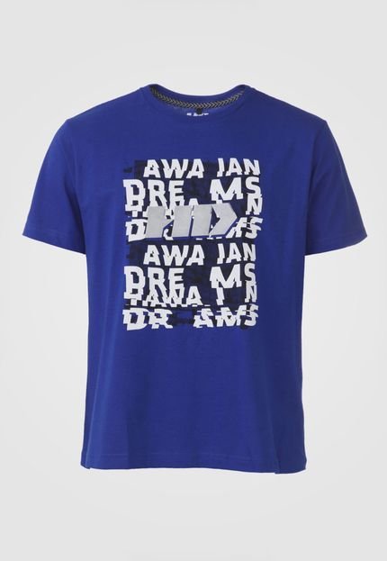 Camiseta HD Lettering Azul - Marca HD Hawaiian Dreams