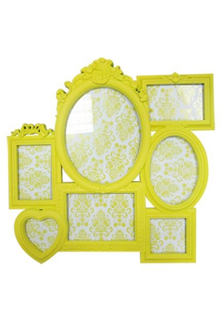 Porta Retrato 50X50 Romantic Frames Amarelo - Marca Urban