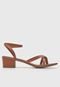 Sandália Dafiti Shoes Tiras Caramelo - Marca DAFITI SHOES