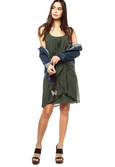 Vestido on sale verde desigual