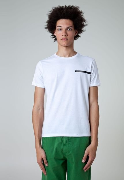 Camiseta Calvin Klein Jeans Simple Branca - Marca Calvin Klein Jeans