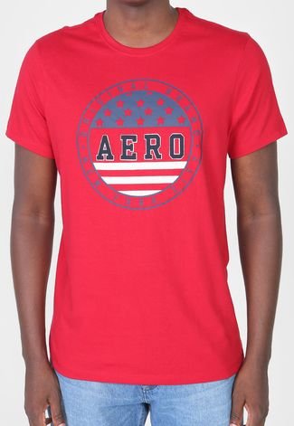 Camiseta Aeropostale Logo Vermelha