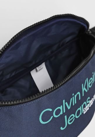 Pochete Calvin Klein Lettering Azul-Marinho