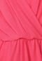Vestido Mercatto Curto Transpassado Rosa - Marca Mercatto