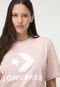Camiseta Converse Go-to Star Chevron Rosa - Marca Converse