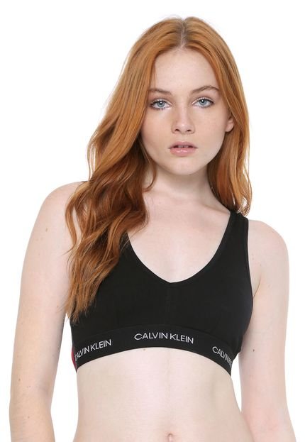 Top Calvin Klein Underwear Statement Patch Preto - Marca Calvin Klein Underwear