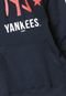 Moletom Flanelado Fechado New Era New York Yankees Azul-marinho - Marca New Era