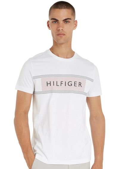 Camiseta Tommy Hilfiger Masculina Brand Love Chest Tee Branca - Marca Tommy Hilfiger