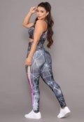 Kit 3 Conjuntos Fitness Top e Calça Feminina para Academia Não Transparente Cintura Alta Linha Premium - Marca DL