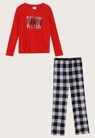 Conjunto de Pijama  Calvin Klein Rojo - Calce Regular