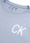 Camiseta Calvin Klein Kids Menino Lettering Azul - Marca Calvin Klein Kids