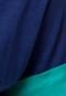 Blusa Anna Flynn Combine Azul - Marca Anna Flynn