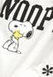 Moletom Flanelado Fechado Cativa Snoopy Estampado Off-white - Marca Cativa Snoopy