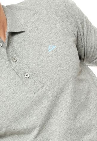 Camisa Polo Reef Logo Cinza