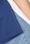Camiseta Lacoste Color Block Off-White/Azul-Marinho - Marca Lacoste
