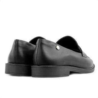 Mocassim Via Uno Casual Feminino Preto