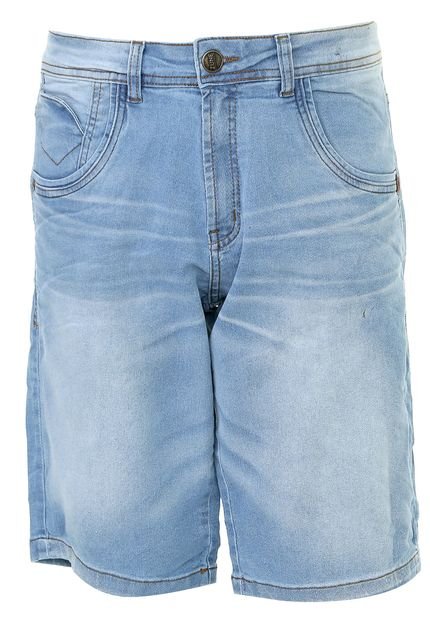 Bermuda Jeans Zune Reta Estonada Azul - Marca Zune