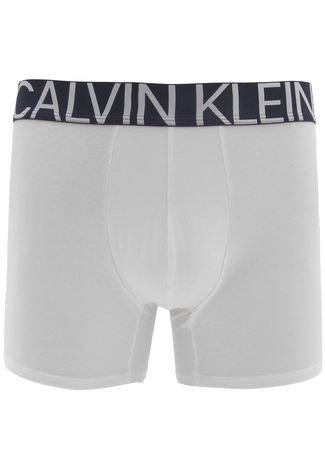 Cueca Calvin Klein Underwear Boxer Lettering Branca - Compre Agora