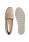 Mocassim Flatform Moleca Tratorado Nude - Marca Moleca