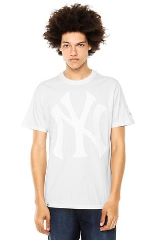 Camiseta New Era Logo Yankees Branca