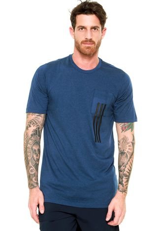 Camiseta adidas Sid 3S Pkt Azul